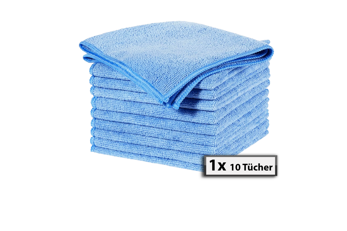 Mikrofasertücher Blau 40 × 40 cm