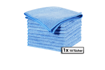 Mikrofasertücher Blau 40 × 40 cm