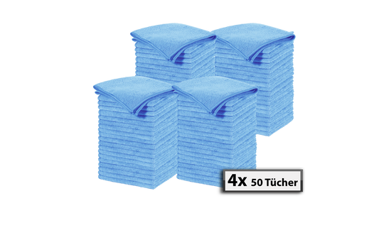 Mikrofasertücher Blau 40 × 40 cm