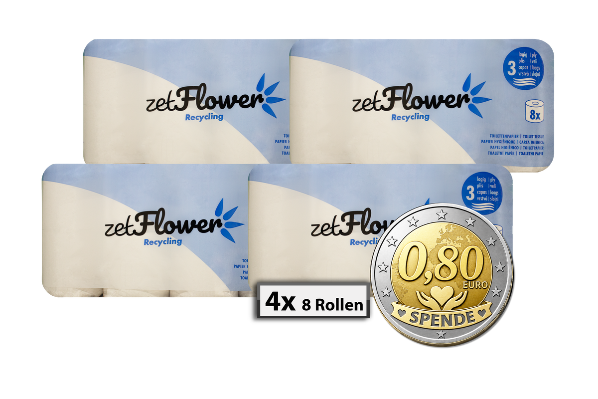 Toilettenpapier Weiß 3-lagig