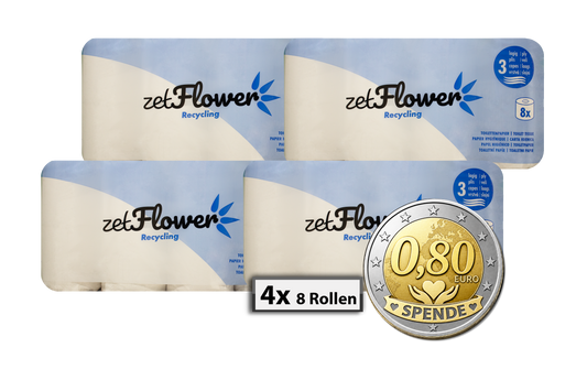 Toilettenpapier Weiß 3-lagig