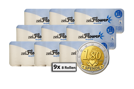 Toilettenpapier Weiß 3-lagig