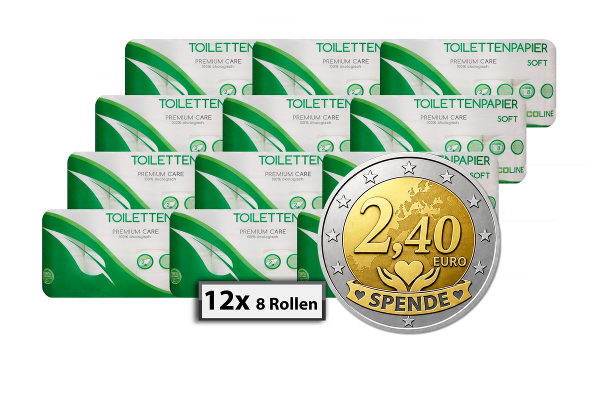 Premium Care ECOline Toilettenpapier 2-lagig