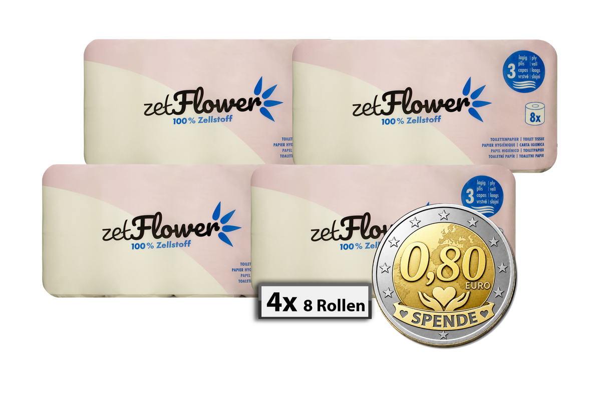 Toilettenpapier Hochweiß 3-lagig