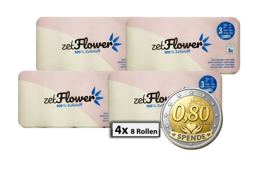 Toilettenpapier Hochweiß 3-lagig