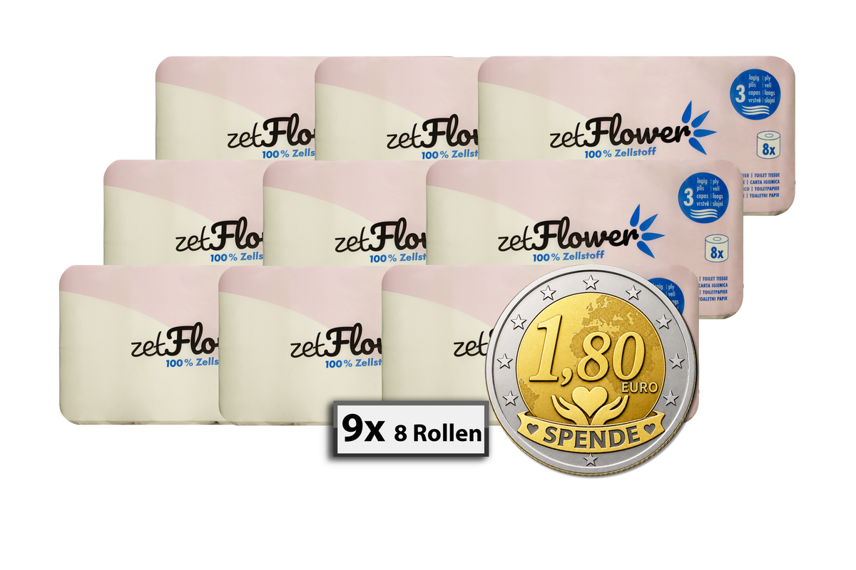 Toilettenpapier Hochweiß 3-lagig