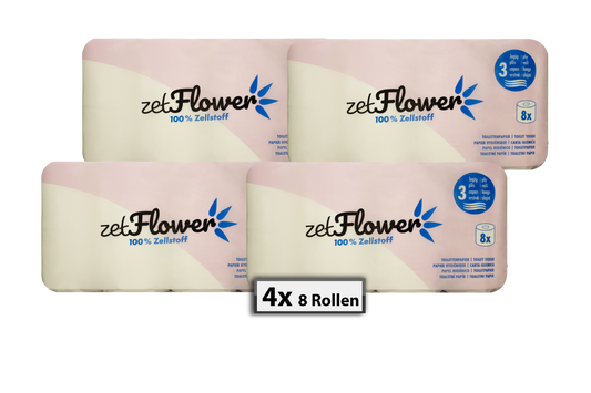 Toilettenpapier Hochweiß 3-lagig