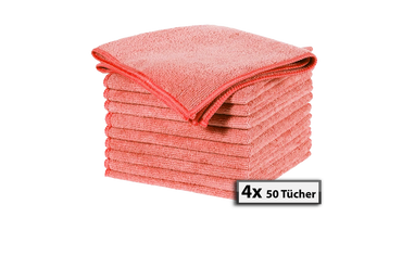Mikrofasertücher Rot 40 × 40 cm