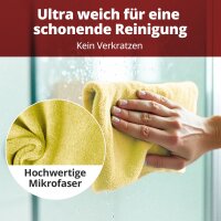 Ricostar Mikrofaser-Tücher – Gelb, 10 Stück – Extreme Saugkraft für Streifen