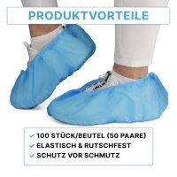 ARNOMED COVER CPE-Schuhüberzieher 3g - Einweg Schuhüberzieher - 6,5g -PP + ABS
