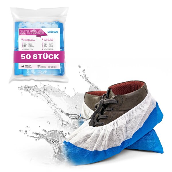 ARNOMED COVER CPE-Schuhüberzieher 3g - Einweg Schuhüberzieher - 9g - CPE+PP
