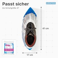 ARNOMED COVER CPE-Schuhüberzieher 3g - Einweg Schuhüberzieher - 9g - CPE+PP