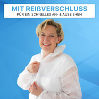 ARNOMED COVER PP-Overall  mit Kapuze  Weiß XXXL