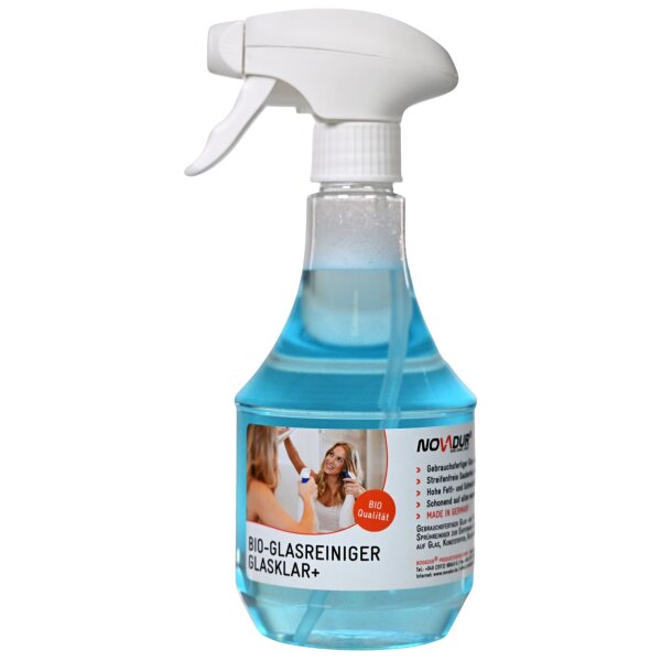 BIO-Glasreiniger Glasklar+ – Streifenfreier Glasreiniger für Fenster & Kunststoff