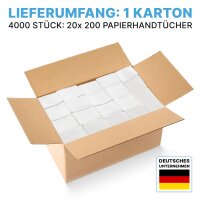ARNOMED Papierhandtücher 25x23 cm  2-lagig  weiß  V-Falz - Falthandtücher