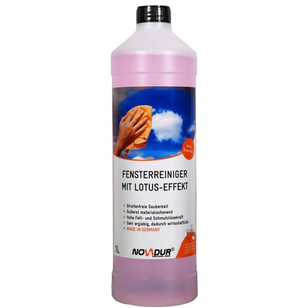 Fensterreiniger mit Lotus-Effekt – Streifenfreie Reinigung für Fenster und Glasflächen