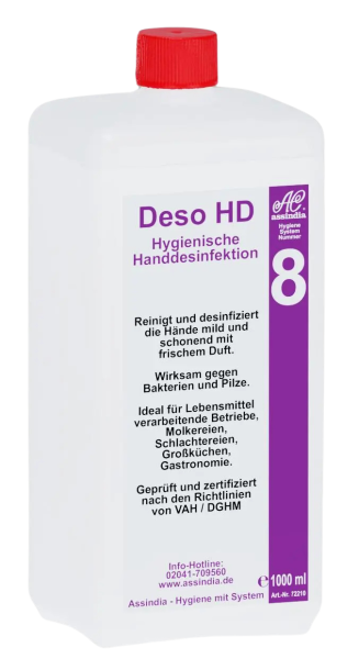 Assindia Eurospender-Leerflasche für Deso HD (Nr. 8), 1000 ml
