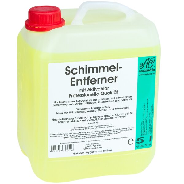 Assindia Schimmel-Entferner mit Aktivchlor – 5 Liter