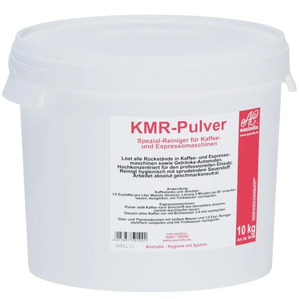 Assindia KMR-Pulver Spezial-Reiniger für Kaffee- und Espressomaschinen 10 kg