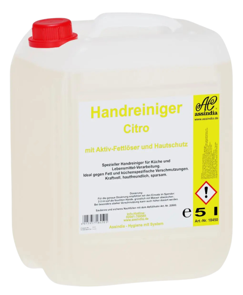 Assindia Handreiniger Citro – 5 L Kanister