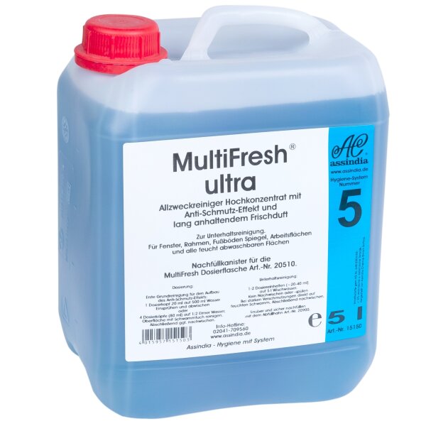 Assindia MultiFresh Ultra Allzweckreiniger – 5 Liter Kanister