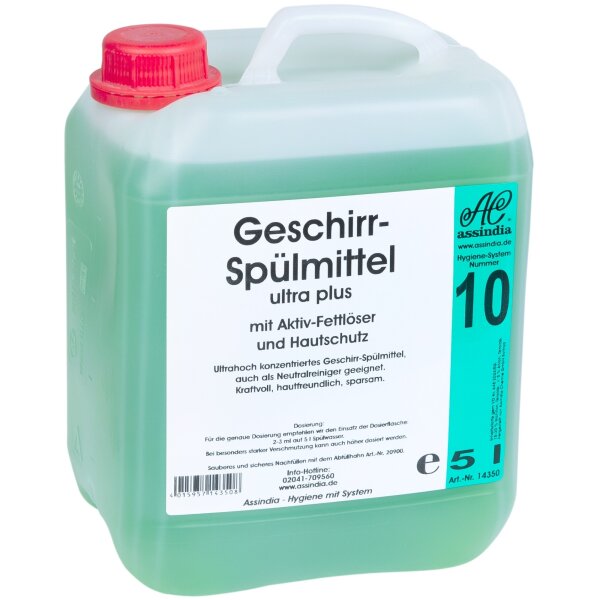 Assindia Geschirr-Spülmittel Ultra Plus – 5 Liter
