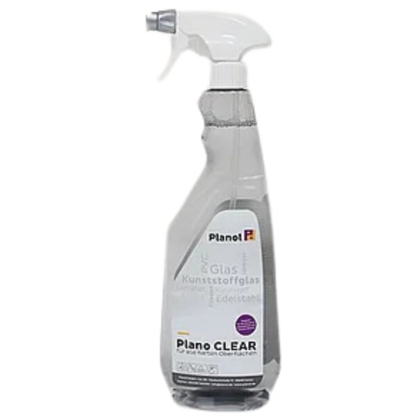Planol Plano CLEAR – Kraftvoller Allzweckreiniger für wasser- und alkoholbeständige Oberflächen
