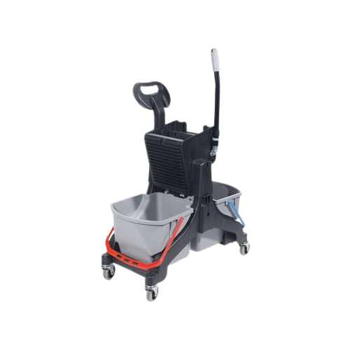 Doppelfahreimer MidMop „Black“ – 2-Kammer Reinigungssystem mit Presse