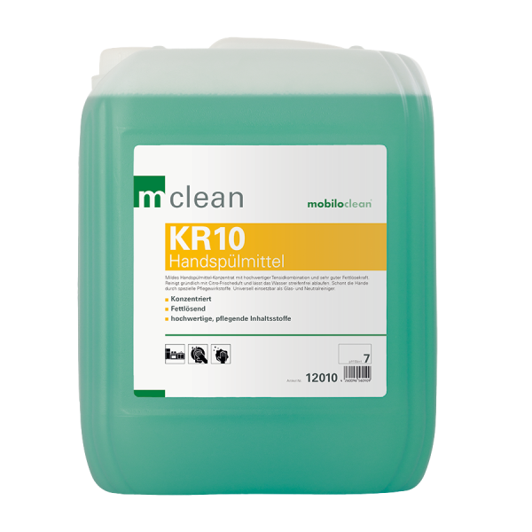 mclean KR10 Handspülmittel grün 10 l – Konzentrat, fettlösend, professionell