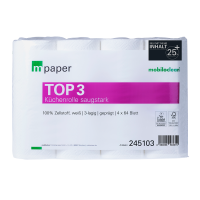 mpaper Küchenrolle Top hochweiß 3-lagig...