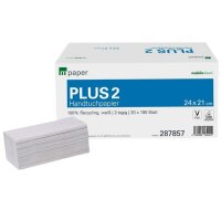 mpaper Papierhandtücher Plus² 2-lagig V-Falz...