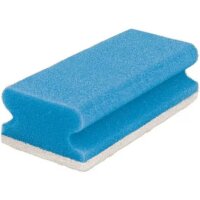 Schwamm kratzfrei blau/weiß 7x15cm