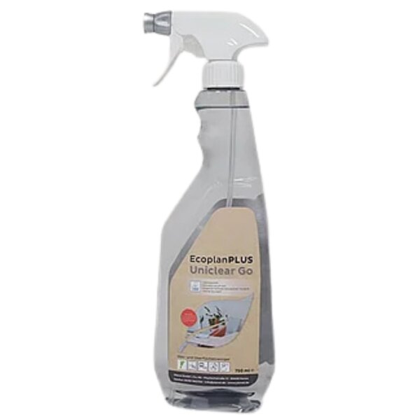 Planol Ecoplan PLUS Uniclear Go – Gebrauchsfertiger Glas- und Oberflächenreiniger mit EU-Ecolabel (750 ml)