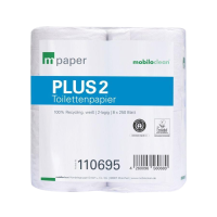 mpaper Toilettenpapier Plus² 2-lagig weiß, 64...
