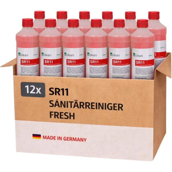 mclean SR11 Sanitärreiniger Fresh - 1 Liter - Karton á 12 Flaschen