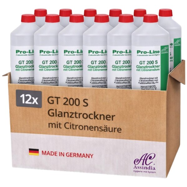 Assindia Pro-Line GT 200 S Klarspüler 1 Liter - Karton á 12 Flaschen