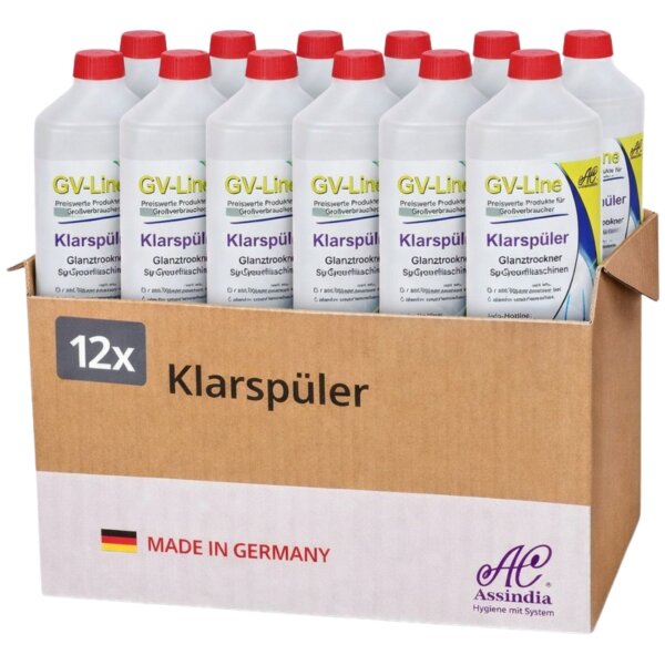 Assindia GV-Line Klarspüler 1000 ml - Karton á 12 Flaschen