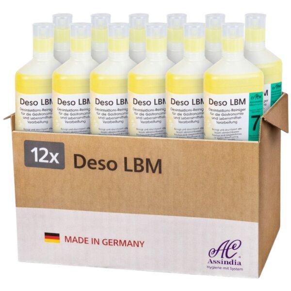 Assindia Deso LBM II Desinfektionsreiniger  1000 ml - Karton á 12 Stück