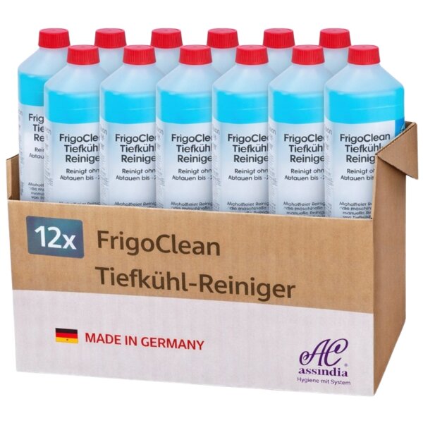 Assindia FrigoClean Tiefkühlreiniger 1Liter - Karton á 12 Flaschen