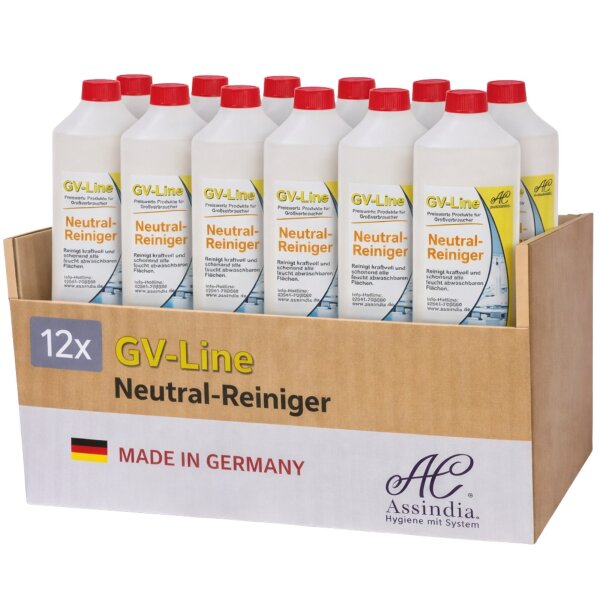 Assindia GV-Line Neutral-Reiniger 1000 ml - Karton á 12 Flaschen