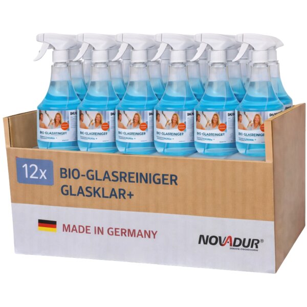 BIO-Glasreiniger Glasklar+ – Karton á 12 Flaschen