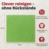 Ricostar Mikrofaser-Tücher  Grün – 10 Stück