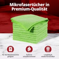Ricostar Mikrofaser-Tücher  Grün – 10 Stück