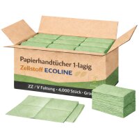 Papierhandtücher 1-lagig ECOLINE grün
