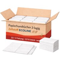 Papierhandtücher ECOLINE 2-lagig weiß
