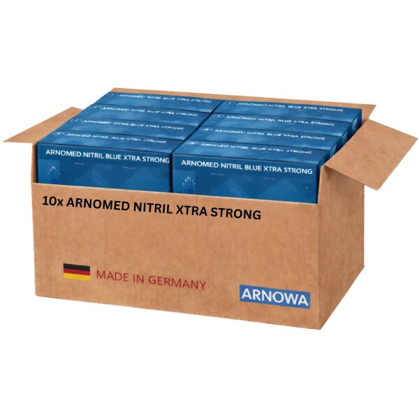 ARNOMED NITRIL BLUE XTRA STRONG - Karton á 10 Packungen
