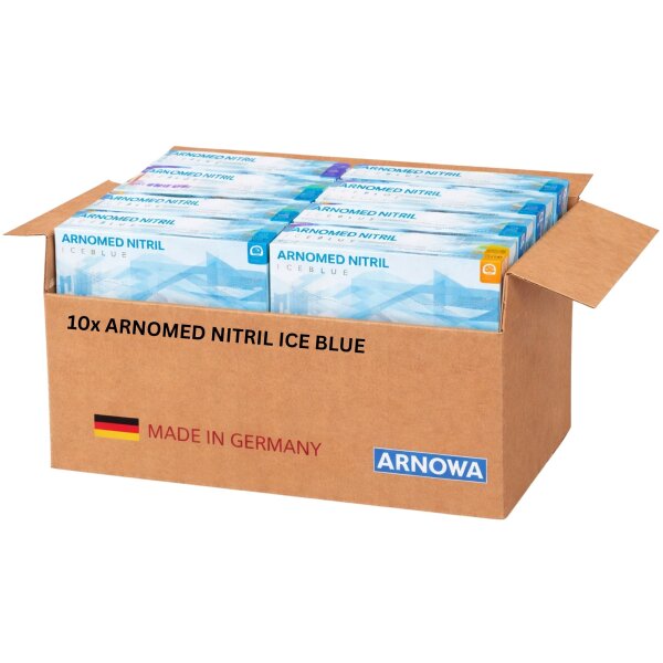 ARNOMED NITRIL ICE BLUE – Karton á 10 Packungen