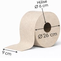 Jumbotoilettenpapier 1-lagig Recycling  570 m
