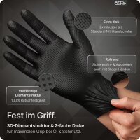 PROGRIP NITRIL DIAMOND BLACK - Karton á 10 Packungen