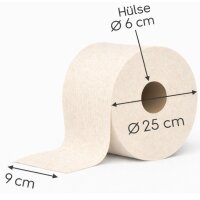 Jumbotoilettenpapier 2-lagig Recycling  330 m